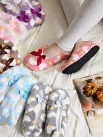 پاپوش حوله ای طرح پاپیون
