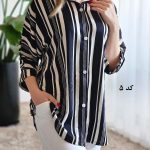 شومیز مانتویی کرپ