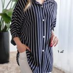 شومیز مانتویی کرپ