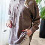 شومیز مانتویی خامه دوزی