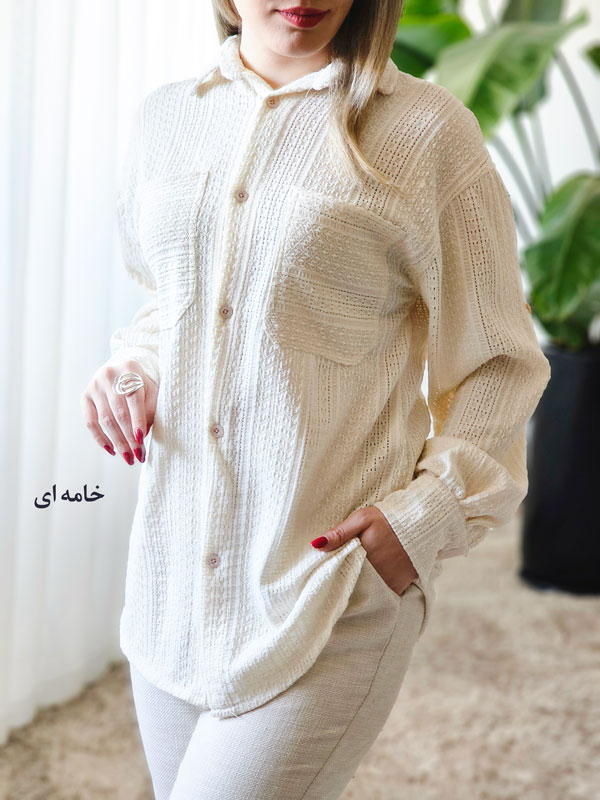 شومیز مانتویی خامه دوزی