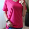 تیشرت یقه هفت زنانه Della سایز L