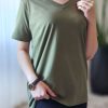 تیشرت یقه هفت زنانه Della سایز L