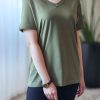 تیشرت یقه هفت زنانه Della سایز L