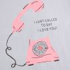 تیشرت نخ پنبه I love you