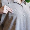 شومیز مانتویی لینن مهلا