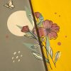بلوز دورس پنبه تو کرکی گل و پروانه (ایراددار)