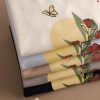 بلوز دورس پنبه تو کرکی گل و پروانه (ایراددار)