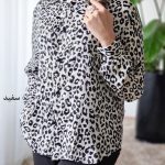 شومیز ساتن پلنگی