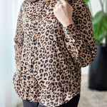 شومیز ساتن پلنگی سونای