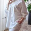 شومیز مانتویی کتان