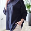 شومیز مانتویی کتان