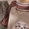 ست راحتی تیشرت و شلوار Love