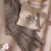 ست راحتی تیشرت و شلوار Love