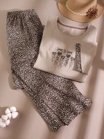 ست راحتی تیشرت و شلوار Love