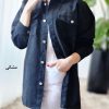 شومیز مانتویی کتان