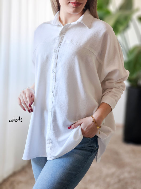 شومیز مانتویی لینن