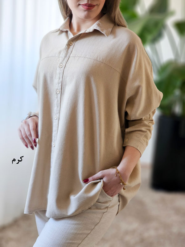 شومیز مانتویی لینن