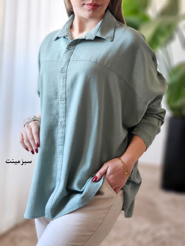 شومیز مانتویی لینن