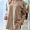 تونیک مانتویی لینن آیلا