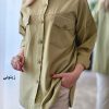 شومیز مانتویی کتان