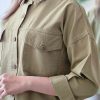 شومیز مانتویی کتان مهیسا