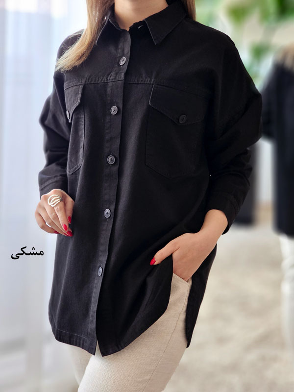شومیز مانتویی کتان