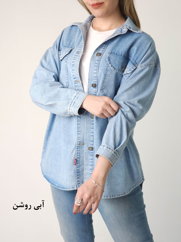 مانتو جین گلدوزی