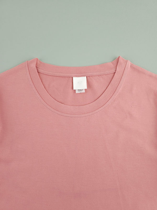 تیشرت بیسیک نخ پنبه زنانه H&M