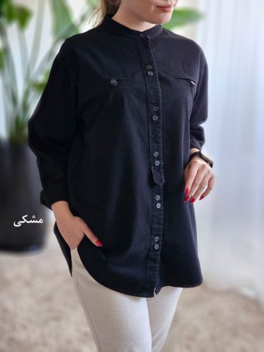 شومیز مانتویی کتان