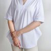 تونیک لینن یقه V سلینا