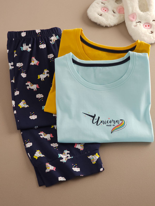 ست تیشرت و شلوارک Unicorn