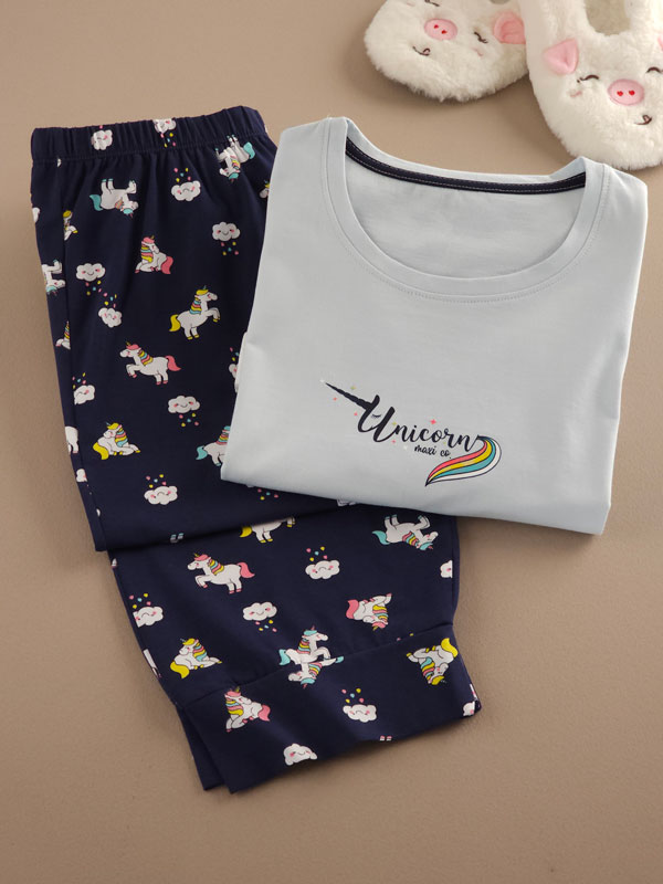 ست تیشرت و شلوارک Unicorn
