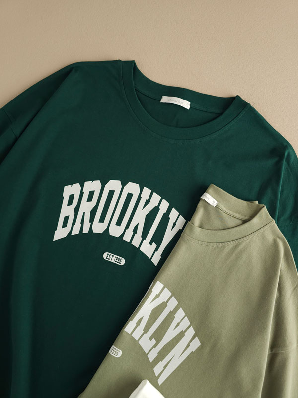 تیشرت باکسی نخ پنبه ‌‌Brooklyn
