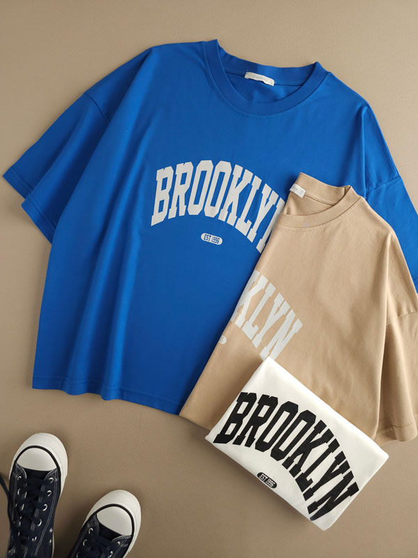 تیشرت باکسی نخ پنبه ‌‌Brooklyn