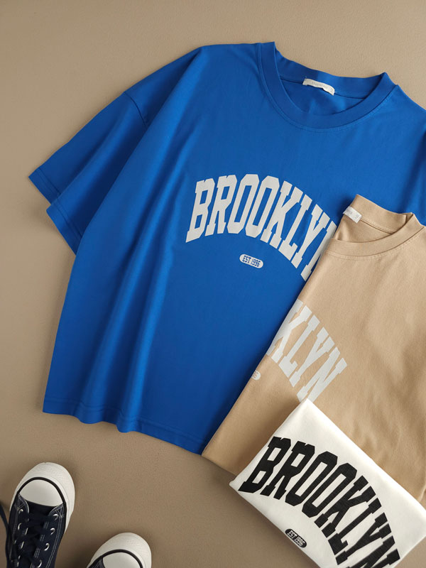 تیشرت باکسی نخ پنبه ‌‌Brooklyn