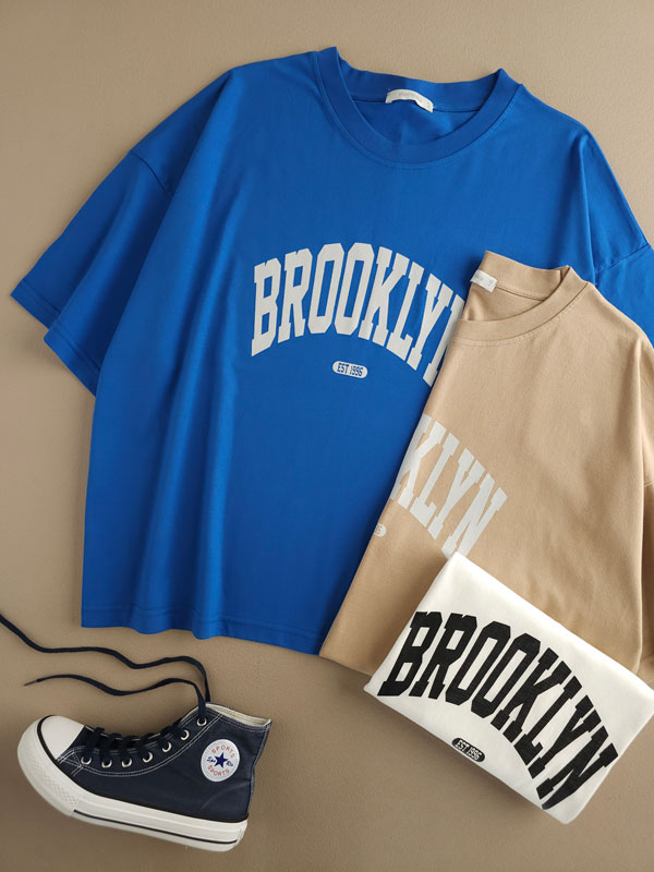تیشرت باکسی نخ پنبه ‌‌Brooklyn