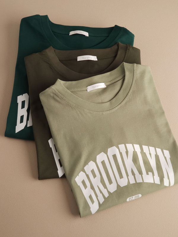 تیشرت باکسی نخ پنبه ‌‌Brooklyn
