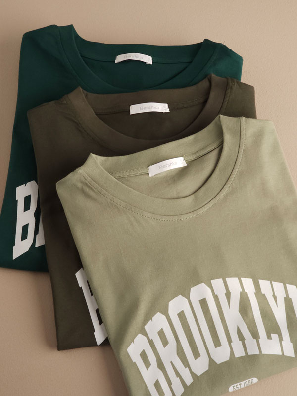 تیشرت باکسی نخ پنبه ‌‌Brooklyn