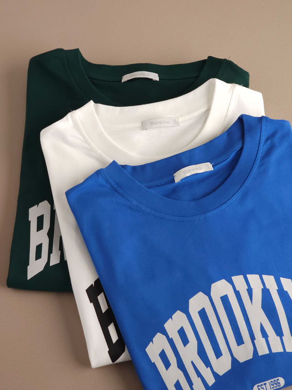 تیشرت باکسی نخ پنبه ‌‌Brooklyn
