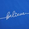 تیشرت باکسی نخ پنبه Believe (ایراددار)