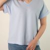 تیشرت یقه هفت پنبه ژاکارد روژینا