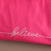 تیشرت باکسی نخ پنبه Believe (ایراددار)