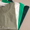 تیشرت باکسی نخ پنبه Believe (ایراددار)
