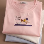 تیشرت نخ پنبه ‌‌Yoga with cats