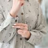 شومیز مانتویی گلدار شکوفه
