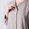 مانتو بلند بغل دکمه السانا