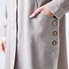 مانتو بلند بغل دکمه السانا