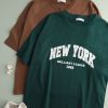 تیشرت باکسی زنانه New york 557258