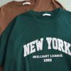 تیشرت باکسی زنانه New york 557258
